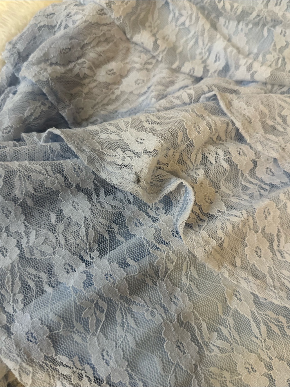 Dolls Blue Lace Mini Dress - Picture 5 of 5